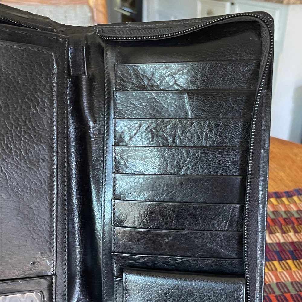 Brahmin Black Leather Wallet - Picture 7 of 9